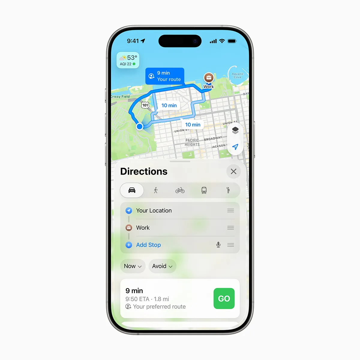iOS 26 功能解析:Apple Intelligence 來襲,iPhone 進入 AI 個人時代 17 iPhone 現在可運用裝置端智慧功能,更加瞭解使用者的日常路線,在使用者返家或前往辦公室時顯示偏好路線,並通知延誤情況、提供替代路線。