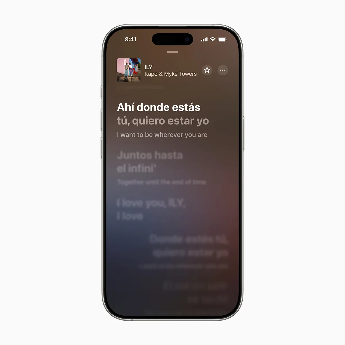 iOS 26 功能解析:Apple Intelligence 來襲,iPhone 進入 AI 個人時代 12 Apple Music 的 Lyrics Translation 功能幫助使用者瞭解喜愛歌曲的歌詞內容。